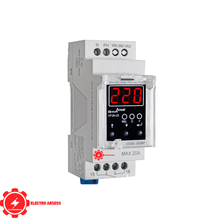 محافظ ولتاژ تک فاز شیوا امواج VPJN-20