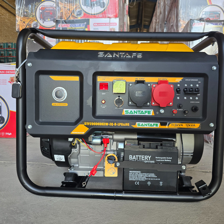 موتور برق صنعتی 12 کاوا تکفاز سه فاز سانتافه مدلSTF-29900-LPG.NG-EQ