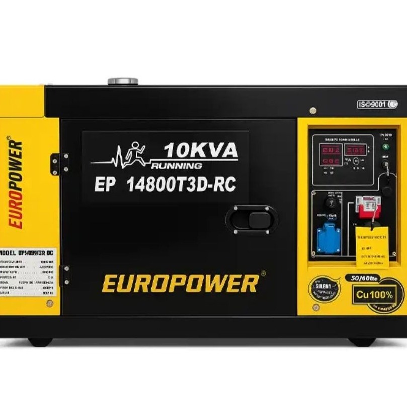 موتور برق دیزلی یورو پاور 10 کاوا مدل EP14800T3D-RC