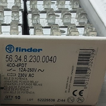 رله شیشه ای فیندر finder مدل 56.34.8.230.0040 - 230 ولت - 12 آمپر