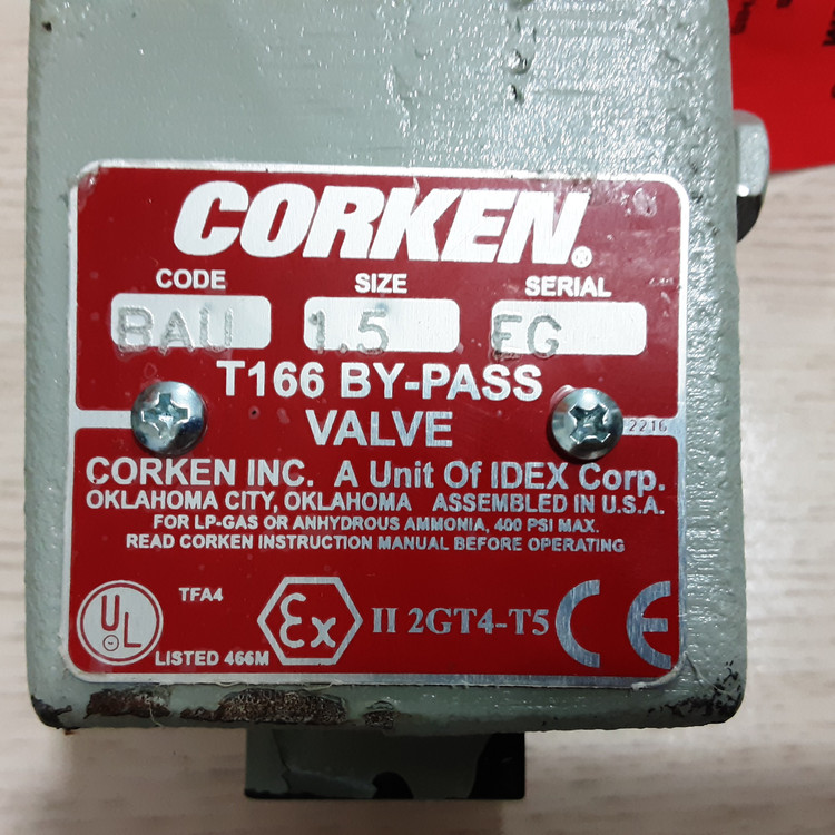 شیر - ولو آمریکایی کنترل جریان پمپ گاز مارک CORKEN مدل T166