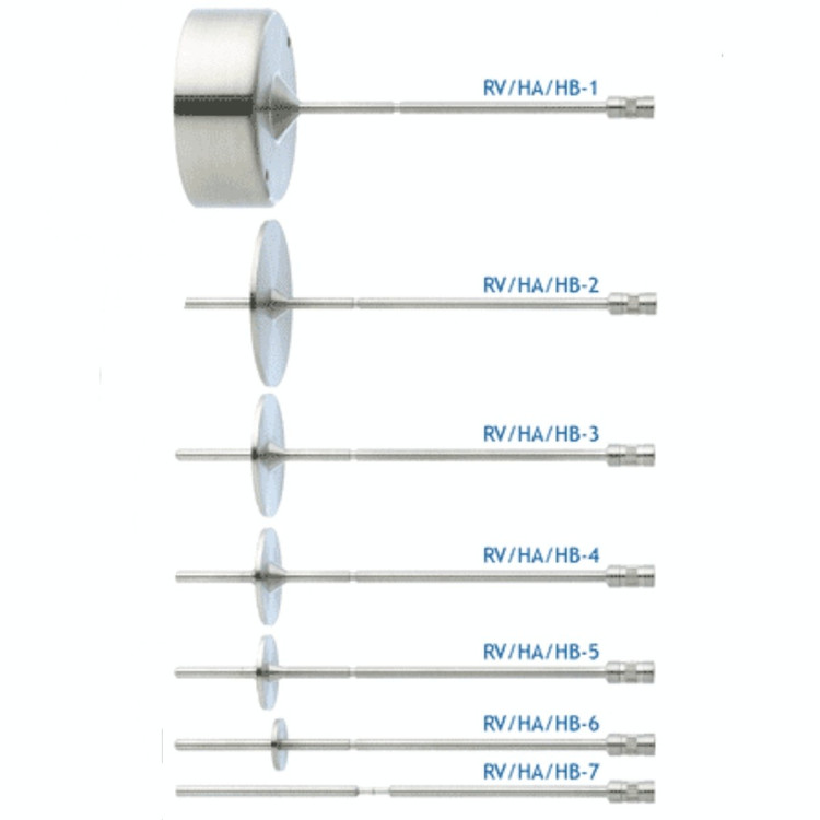 ست اسپیندل روکش تفلون RV ویسکوزیته متر چرخشی بروکفیلدBrookfild RV Spindle