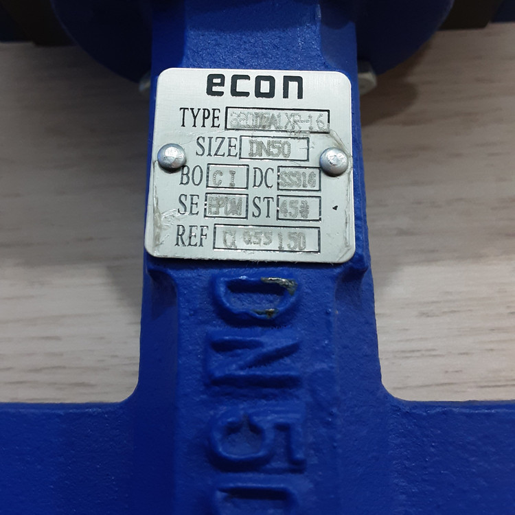 شیر پروانه ای پنوماتیکی سایز 2 اینچ مارک econ مدل 220DZA1 XR-16