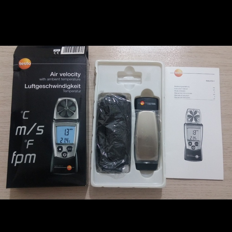 دماسنج - بادسنج پره ای دیجیتال تستو مدل TESTO 410-1 - ساخت آلمان