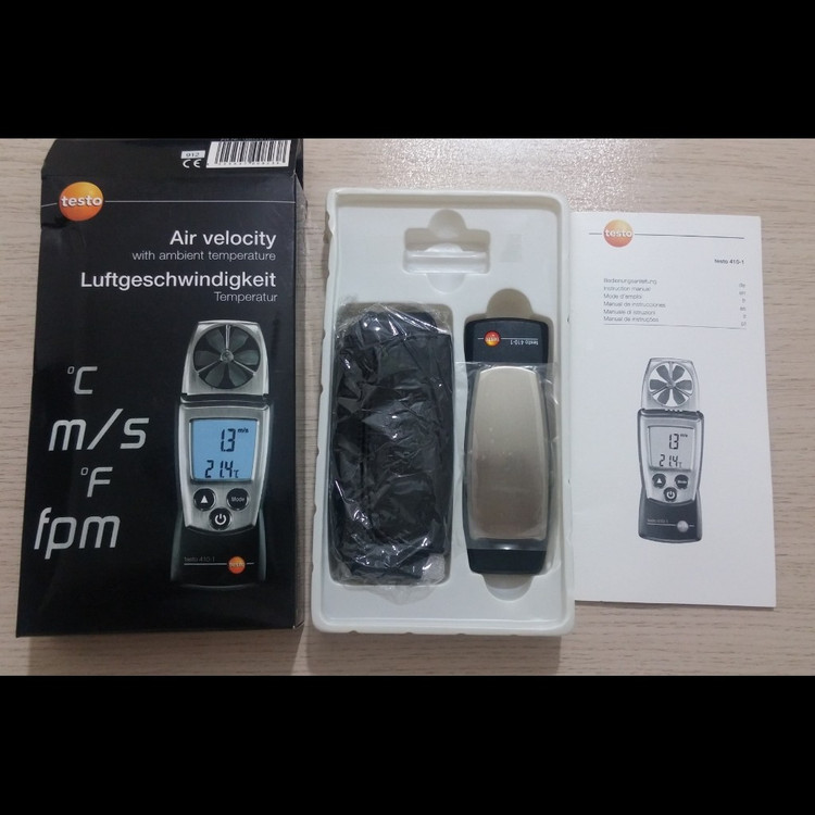 دماسنج - بادسنج پره ای دیجیتال تستو مدل TESTO 410-1 - ساخت آلمان