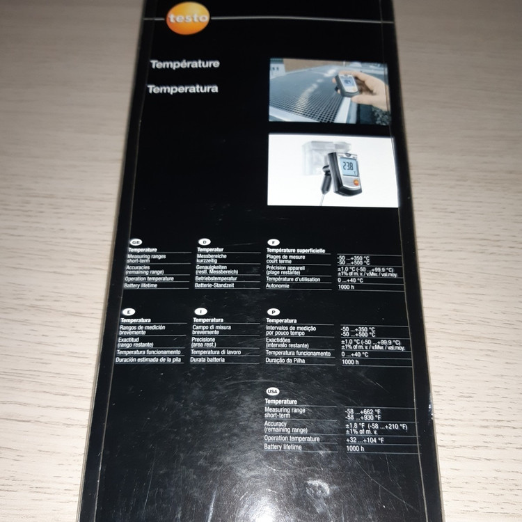 دماسنج نفوذی تستو testo 905-T1