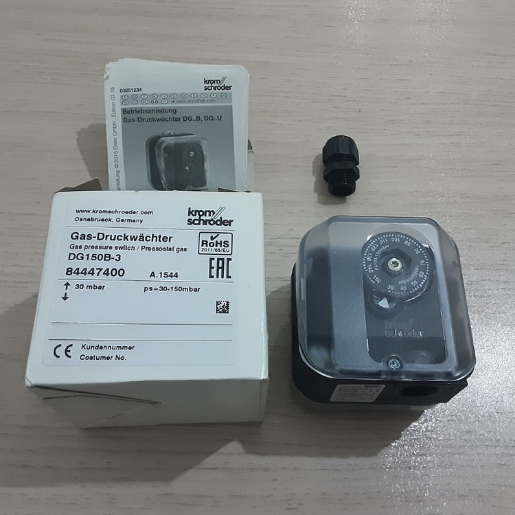پرشر سوئیچ کروم شرودر kromschroder مدل DG150B-3