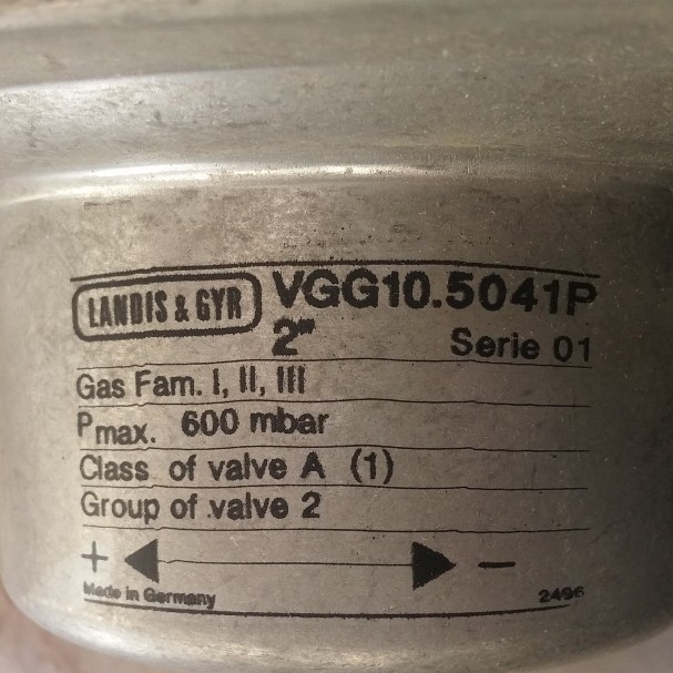 شیر گاز با جریان قابل تنظیم سایز 2 اینچ لاندیس - زیمنس SIEMENS مدل LANDIS VGG 10.5041P