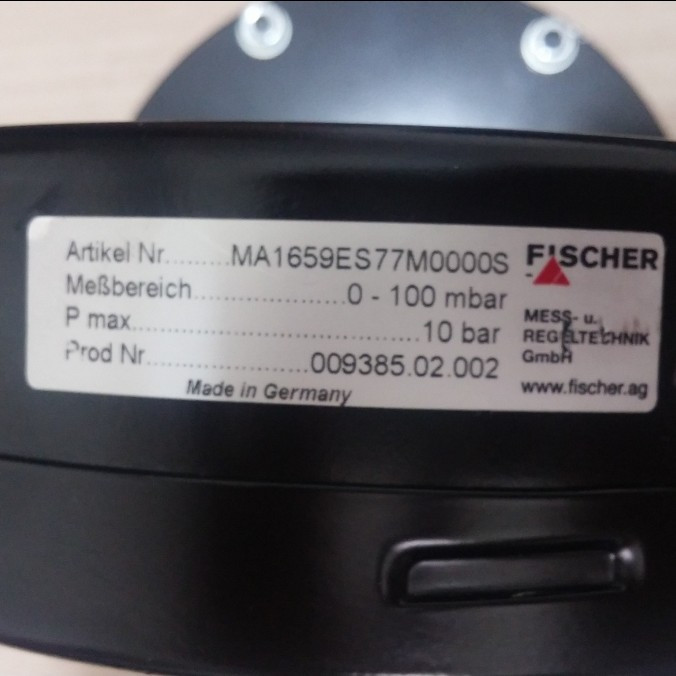 گیج دیافراگمی FISCHER مدل MA1659ES77M0000S . رنج 0 - 100 میلی بار
