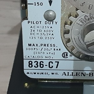 پرشر سوئیچ آلن برادلی Allen-Bradley C7-836