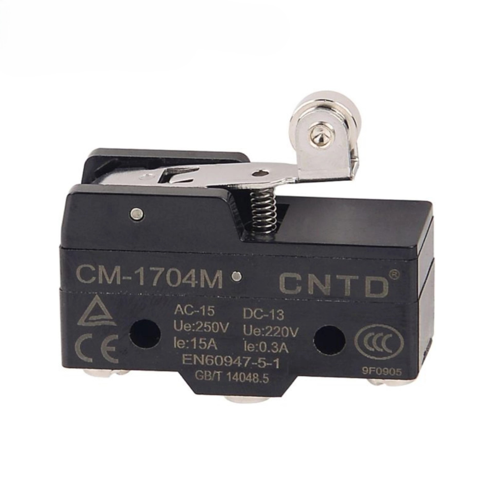 لیمت سوئیچ (میکروسوئیچ) زبانه کوتاه قرقره دار CNTD CM 1704