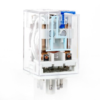 رله شیشه ای 8 پایه گرد BUTTO