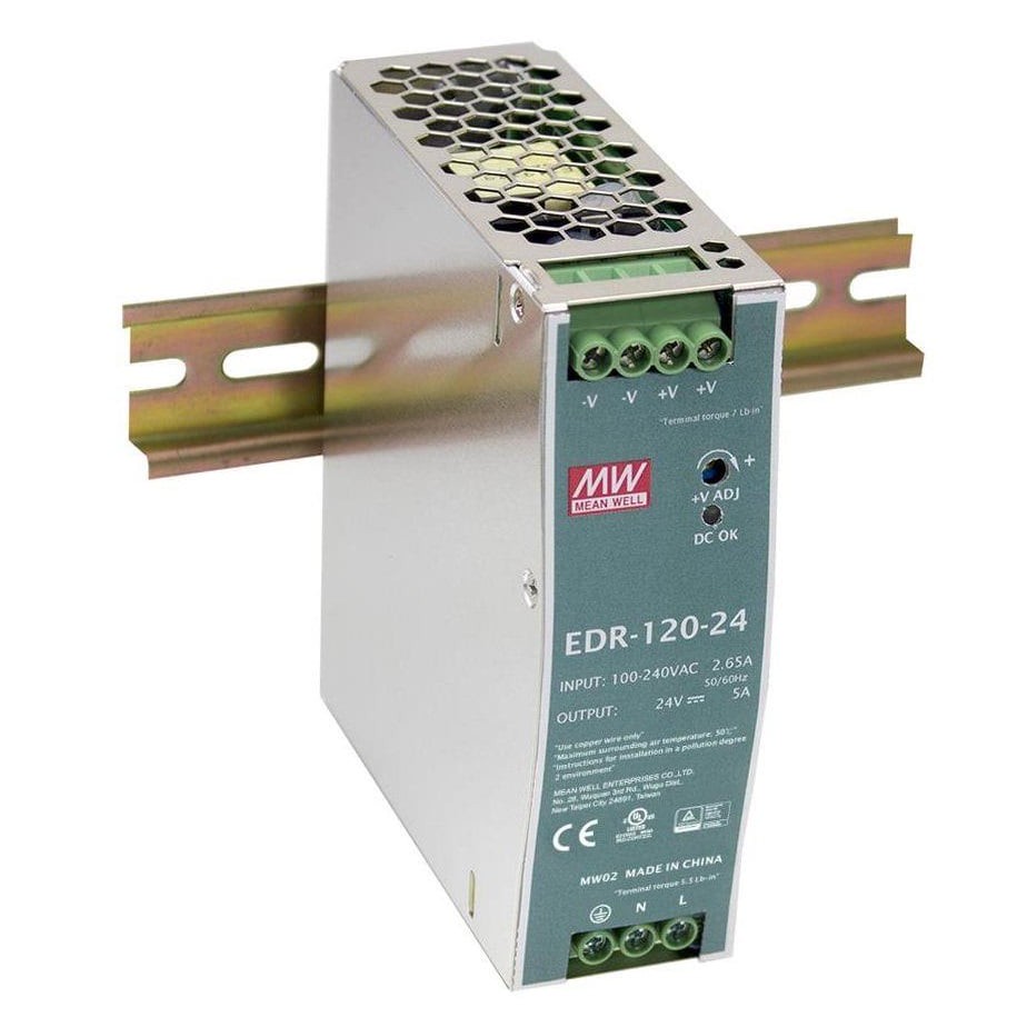 منبع تغذیه سوئیچینگ ریلی مینول 24V-5A